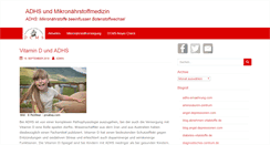 Desktop Screenshot of blog.adhs-ernaehrung.com